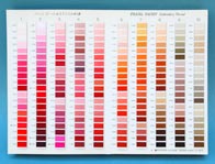 糸見本帳 板紙 貼付け